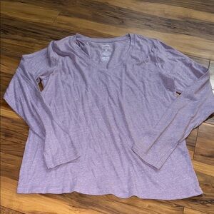 Sonoma Women's Light Purple Long Sleeve Top
